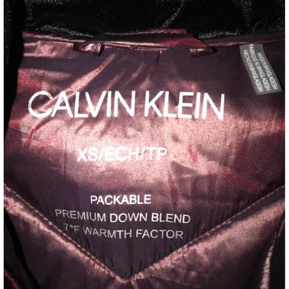 CALVIN KLEIN HOODED PACKABLE DOWN ZIP PUFFER COAT… - image 5